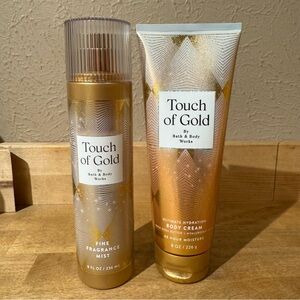 NWT Touch of Gold Hydration Cream and Fragrance Mist Bundle